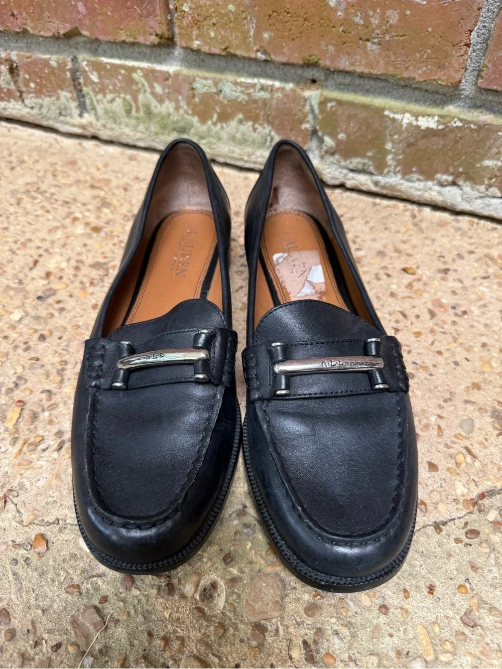 Black Ralph Lauren Women’s Slip-On Loafers